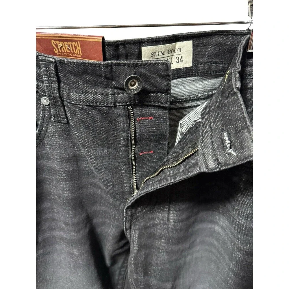T.K. Axel Men’s Slim Boot Jeans 34x34 Black NWT